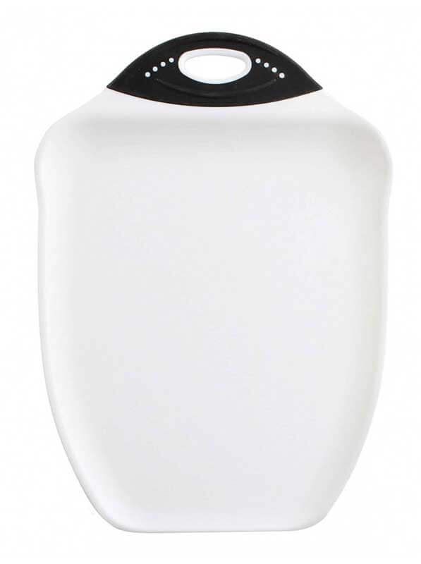 DEXAS Дошка-таця для нарізання і сервірування фруктів та овочів 24х33см (білий/чорна ручка) 6шт/пак