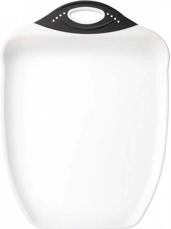 DEXAS Дошка-таця для нарізання і сервірування фруктів та овочів 28х36 см (білий/чорна ручка) 3шт/пак