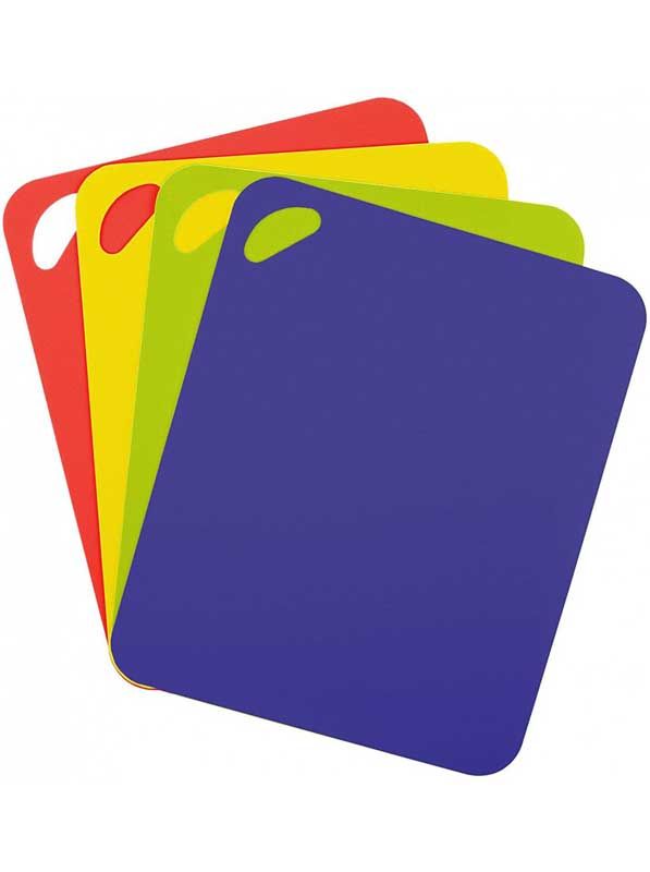 DEXAS Набір дошок ультратонких Хеві Дюті д/наріз 4шт 29х36см (синій,зелений,жовтий,червоний) 6шт/пак