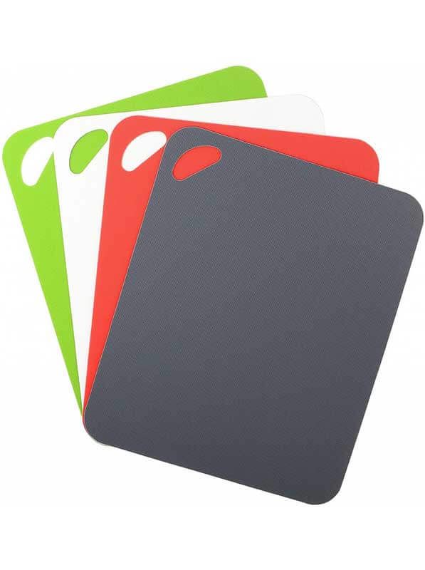 DEXAS Набір дошок ультратонких Хеві Дюті д/наріз 4шт 29х36см (сірий,червоний,білий,зелений) 6шт/пак
