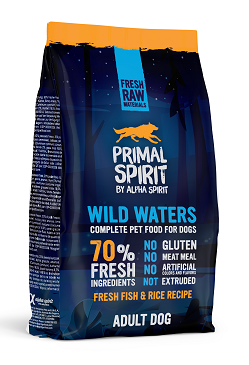PRIMAL SPIRIT WILD WATERS DOG FOOD/Повнораціонний корм д/собак Вайлд Вотерс 1кг