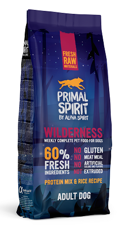 PRIMAL SPIRIT WILDERNESS DOG FOOD/Повнораціонний корм д/собак Вайлдернесс 12кг