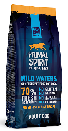 PRIMAL SPIRIT WILD WATERS DOG FOOD/Повнораціонний корм д/собак Вайлд Вотерс 12кг