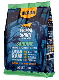 PRIMAL SPIRIT IBERIAN SARDINE DOG FOOD/Повнораціонний корм д/собак Іберіан Сардина 1 кг