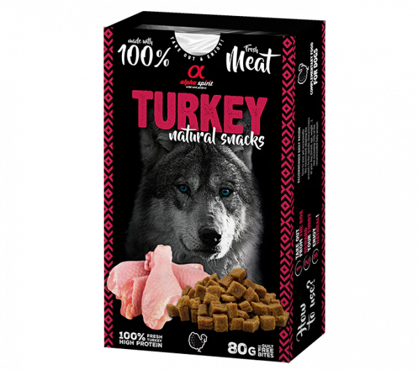 AS DOG NATURAL SNACK TURKEY/Н/в ласощі д/собак Натурал Снек виз Торкі 80 г