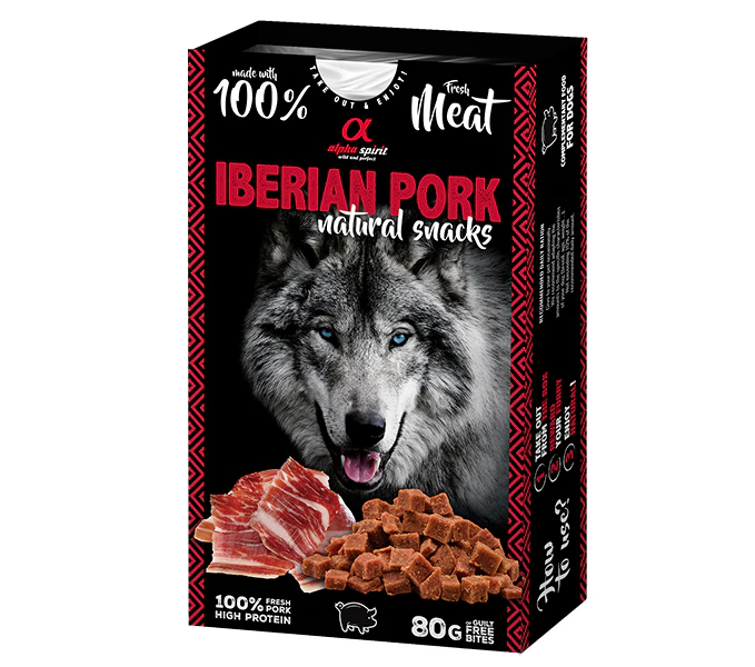 AS DOG NATURAL SNACK IBERIAN PORK/Н/в ласощі д/собак Натурал Снек виз Іберіан Порк 80г