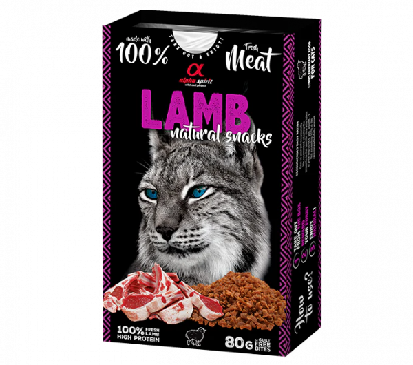 AS CAT NATURAL SNACK LAMB/Н/в ласощі д/котів Натурал Снек виз Ламб 80 г