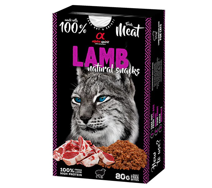 AS CAT NATURAL SNACK LAMB/Н/в ласощі д/котів Натурал Снек виз Ламб 80 г