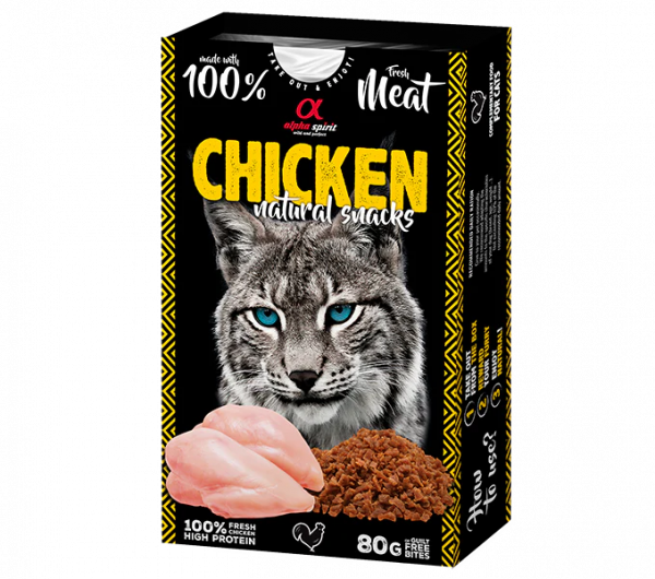 AS CAT NATURAL SNACK CHICKEN/Н/в ласощі д/котів Натурал Снек виз Чікен 80 г