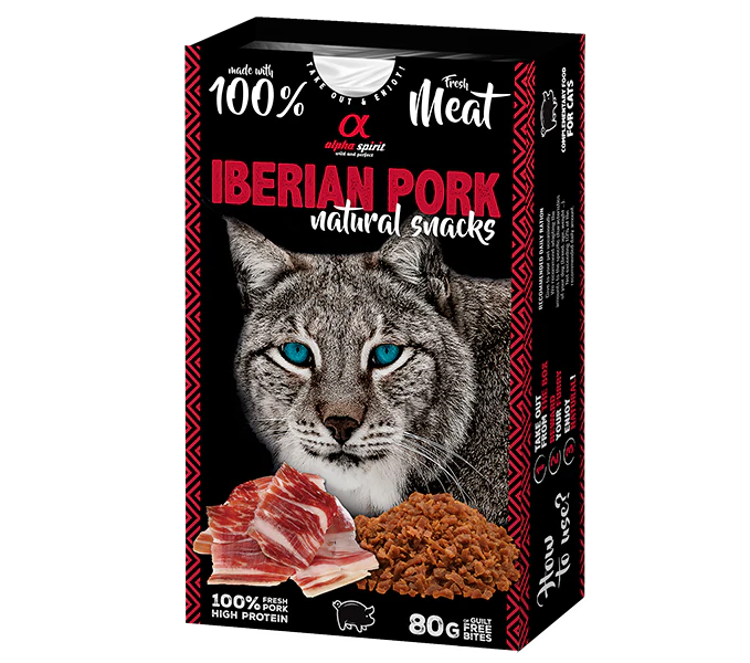 AS CAT NATURAL SNACK IBERIAN PORK/Н/в ласощі д/котів Натурал Снек виз Іберіан Порк 80 г