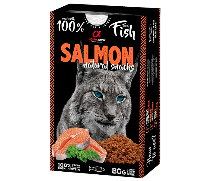 AS CAT NATURAL SNACK SALMON/Н/в ласощі д/котів Натурал Снек виз Салмон 80 г
