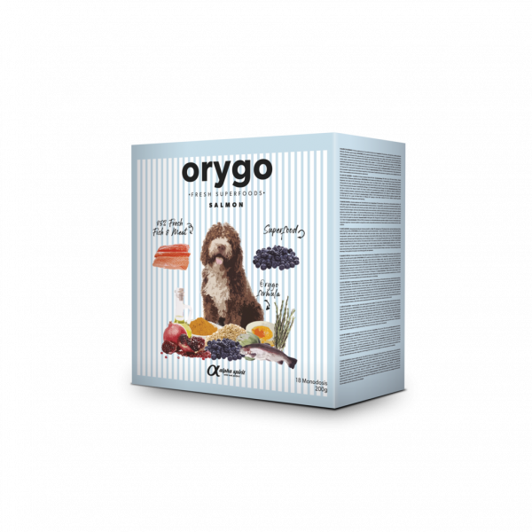 Orygo Salmon 3,6 kg box/Н/в корм д/дорослих собак Оріго Салмон  3,6 Кг (18х200г)