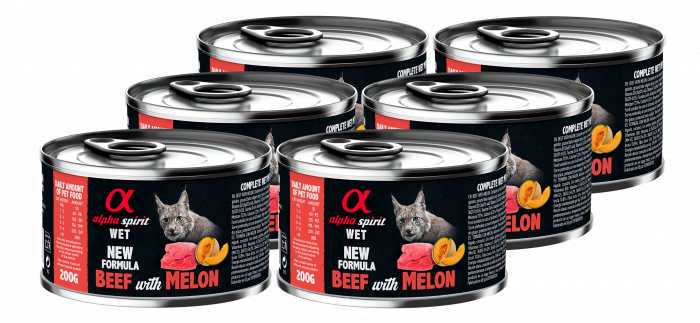 Альфа Спіріт Біф виз Мелон Едалт Кет консерва д/котів 6 шт х200г