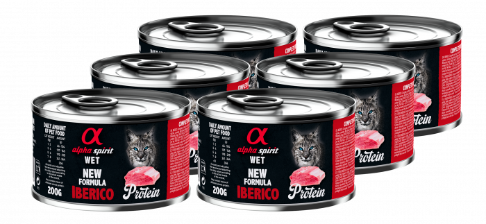 Альфа Спіріт Іберіко Едалт Кет консерва д/котів 6 шт х200г