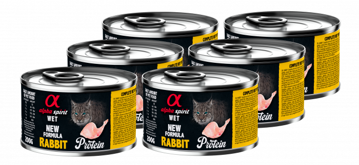 Альфа Спіріт Реббіт Едалт Кет консерва д/котів 6 шт х200г