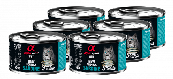 Альфа Спіріт Сардина Едалт Кет консерва д/котів 6 шт х200г