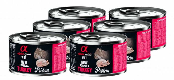 Альфа Спіріт Торкі Едалт Кет консерва д/котів 6 шт х200г