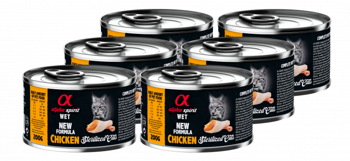 Альфа Спіріт Чікен Стерілайзд Кет консерва д/котів 6 шт х200г