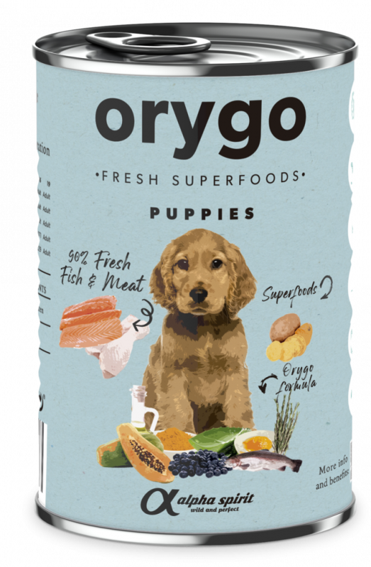 ORYGO WET PUPPIES/консерва д/цуценят Оріго Паппіс Дог 400г.