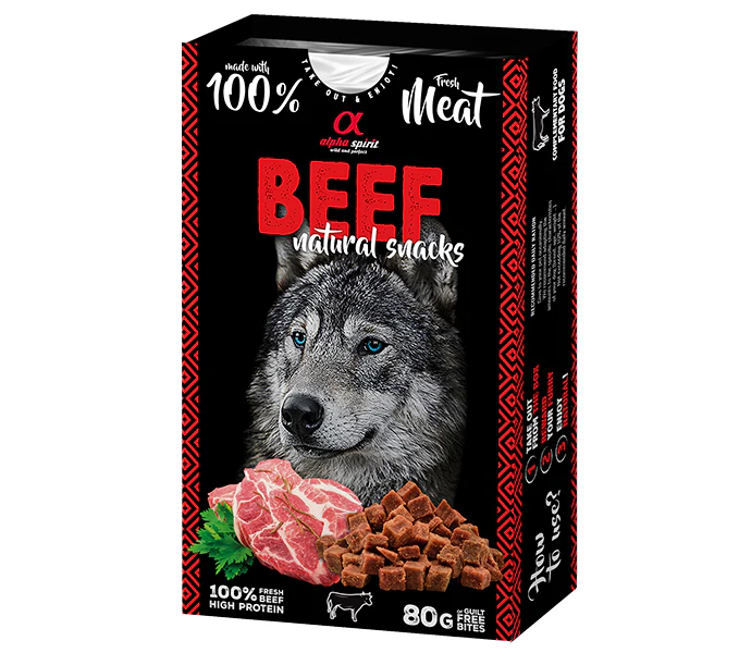 AS DOG NATURAL SNACK BEEF/Н/в ласощі д/собак Натурал Снек виз Біф 80 г