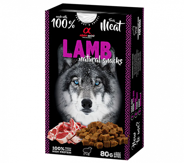 AS DOG NATURAL SNACK LAMB/Н/в ласощі д/собак Натурал Снек виз Ламб 80 г