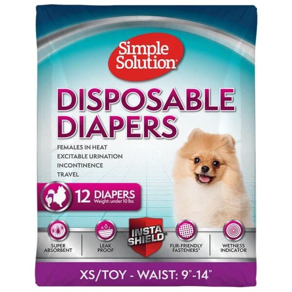 SS Disposable Diapers XS/TOY (12 p) /Гігієнічні підкладки-підгузники для тварин малі по 12шт