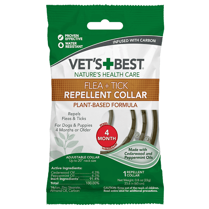 VET`S BEST Flea&Tick Repellent Dog Collar 1шт 60 см