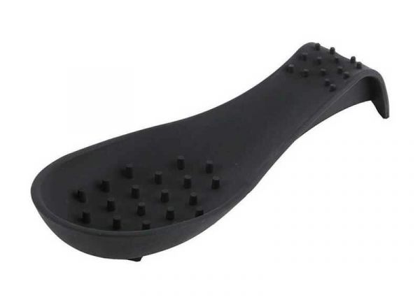 DEXAS Підставка для ложки Спун Рест силікон мала 23х10см (сірий) 6шт/пак