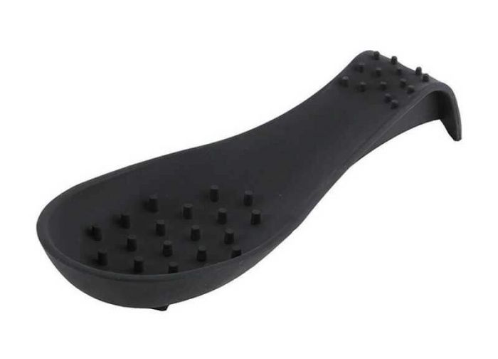 DEXAS Підставка для ложки Спун Рест силікон мала 23х10см (сірий) 6шт/пак