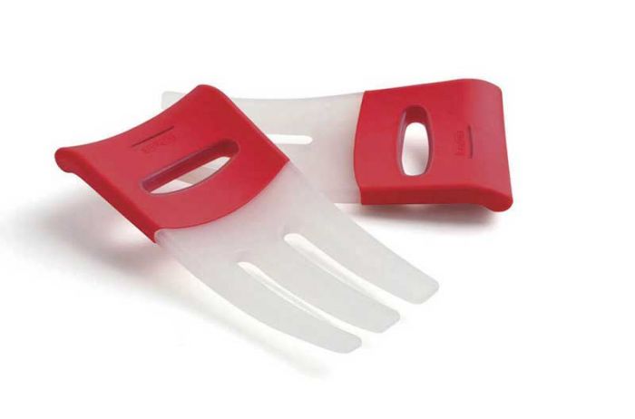 DEXAS Набір лопаток Салат Хендс для салату, пасти 2 шт 22см(білий/червоний) 6шт/пак