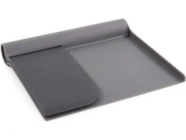 DEXAS Мультифункц. набір скребків Фуд Скрапер д/приг. випічки, приб столу 2шт (чорн./сір.) 6шт/пак