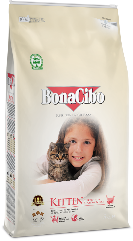 BonaCibo Kitten Chicken&Rice with Anchovy 5 kg
