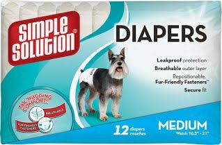 SS Disposable Diapers Medium (12 p) /Гігієнічні підкладки-підгузники для тварин середні по 12шт