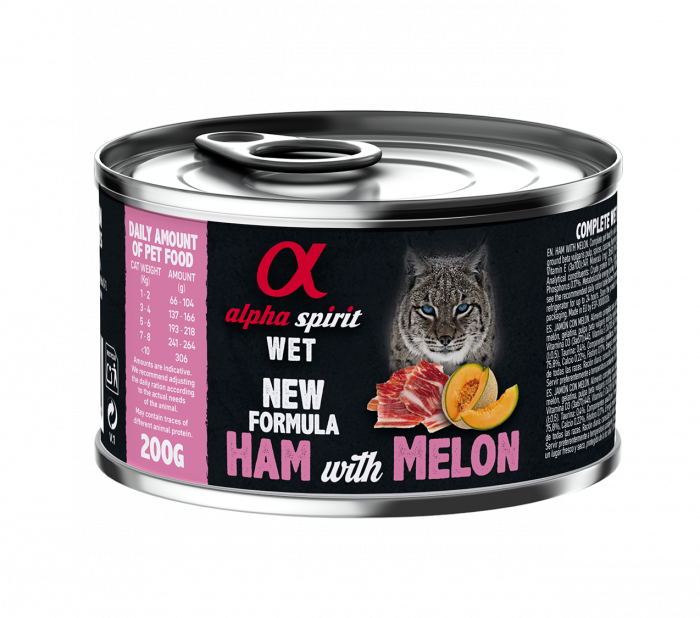 Альфа Спіріт Хем виз Мелон  Едалт Кет консерва д/котів 200г (x6)