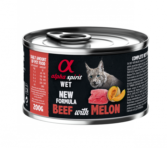 Альфа Спіріт Біф виз Мелон Едалт Кет консерва д/котів 200г (x6)