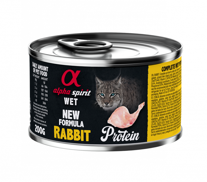 Альфа Спіріт Реббіт Едалт Кет консерва д/котів 200г (x6)